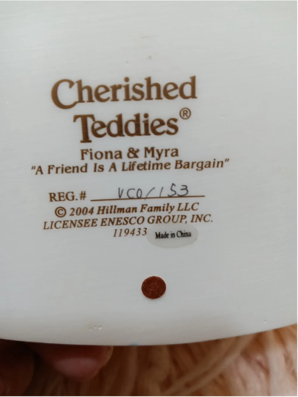 Cherished Teddies Fiona & Myra, A Friend Is A Lifetime Bargain Shopping Jewelry
